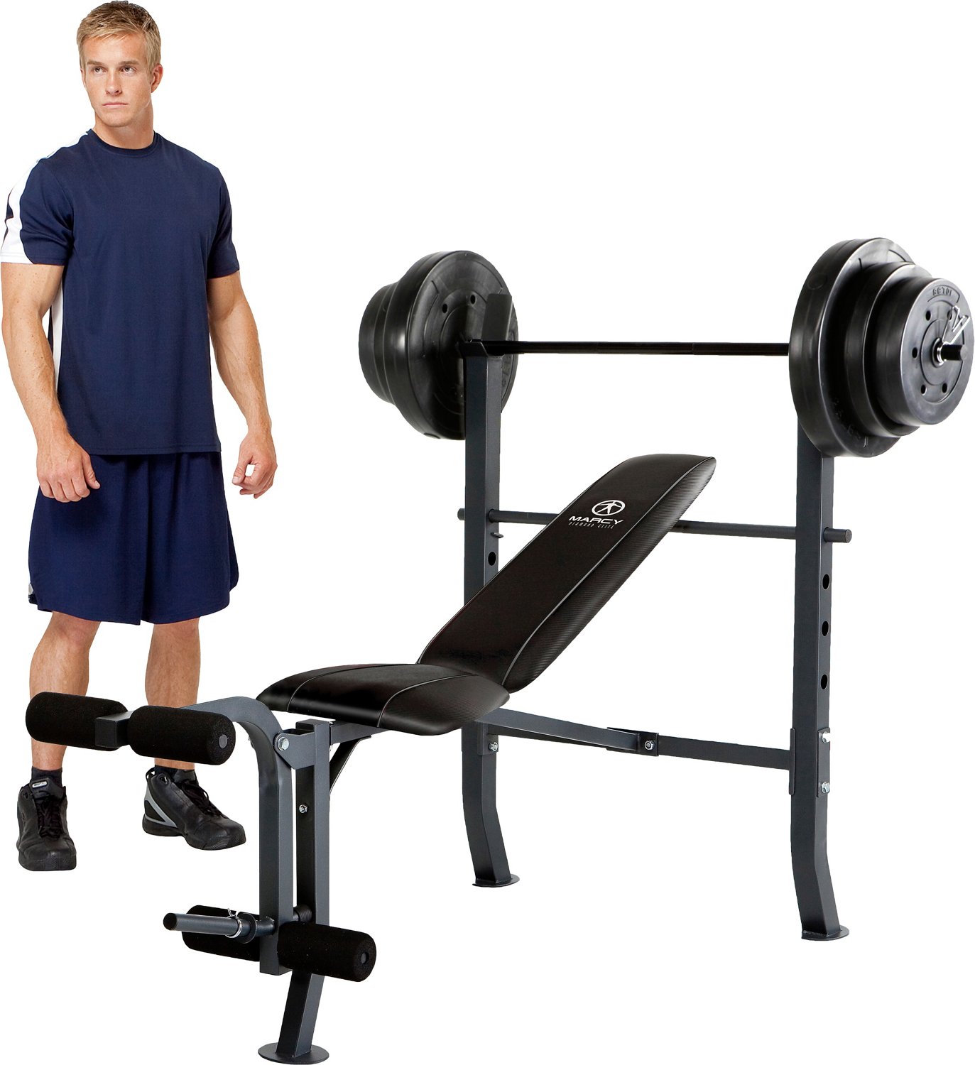 Bench with 100lb weight set new arrivals