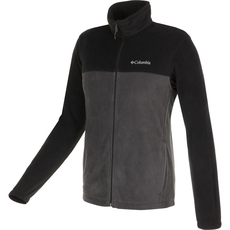 Columbia Sportswear Men's Steens Mountain Fleece Jacket Black/Grey, Small - Men's Fleece at Academy Sports product image