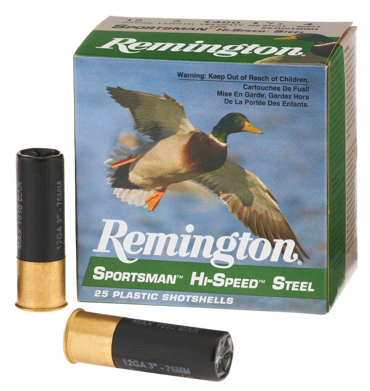 Remington Sportsman Hi-Speed Steel 12 Gauge Shotshells - 25 Rounds                                                               - view number 1