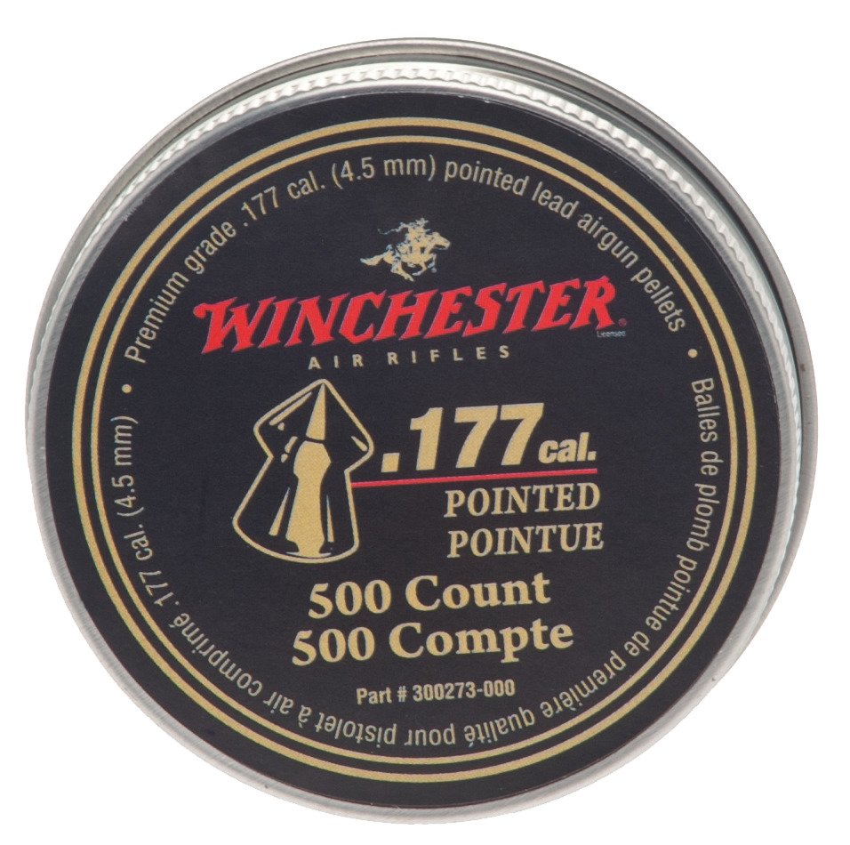 Winchester .177 Pointed Pellets 500Count Academy