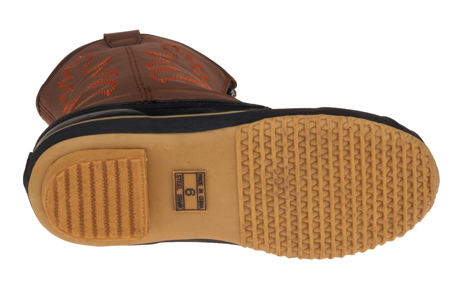 Polar Edge® Boys' Insulated Rubber Cowboy Duck Boots - view number 5