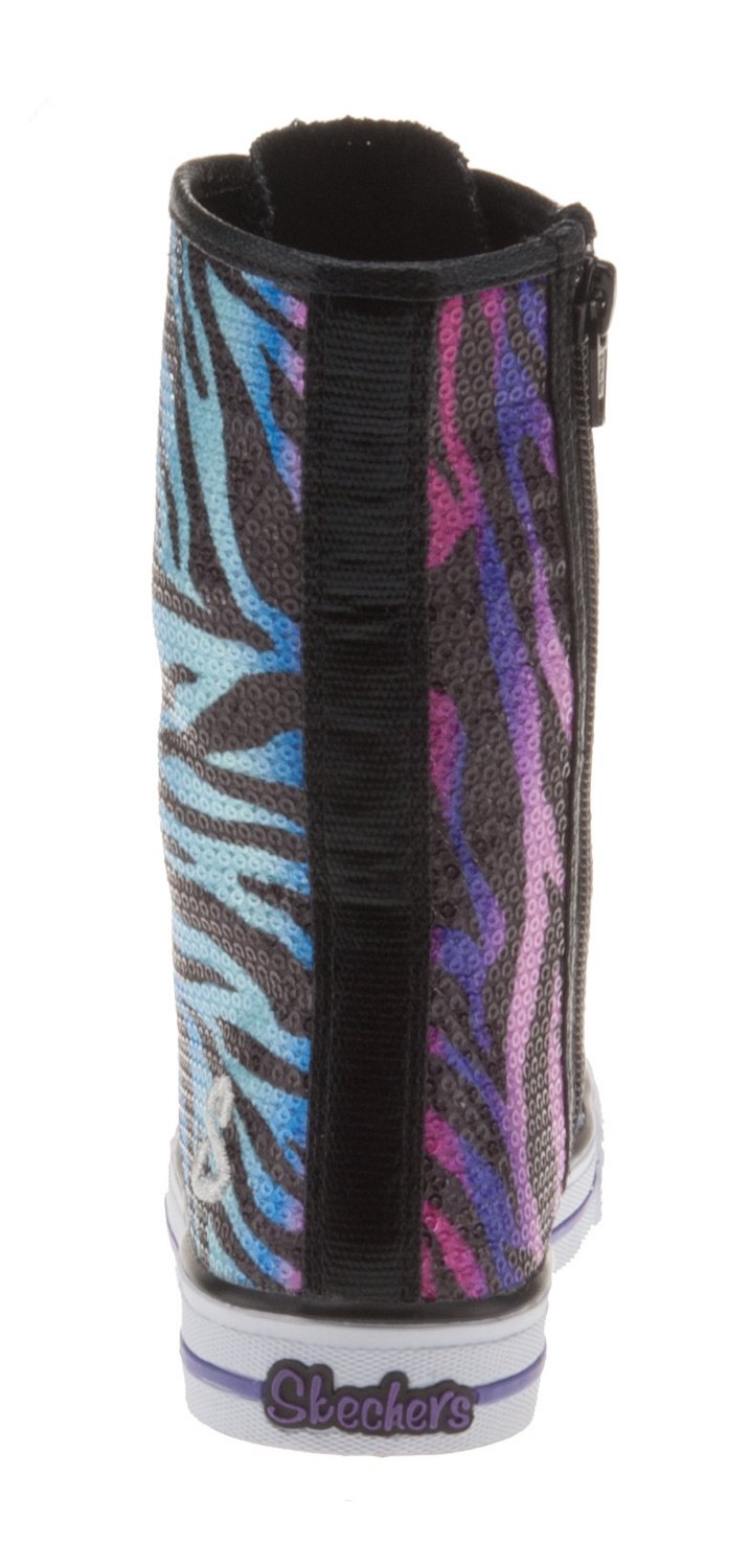 SKECHERS Girls' Twinkle Toes Lighted Sequin High Top Shoes - view number 4