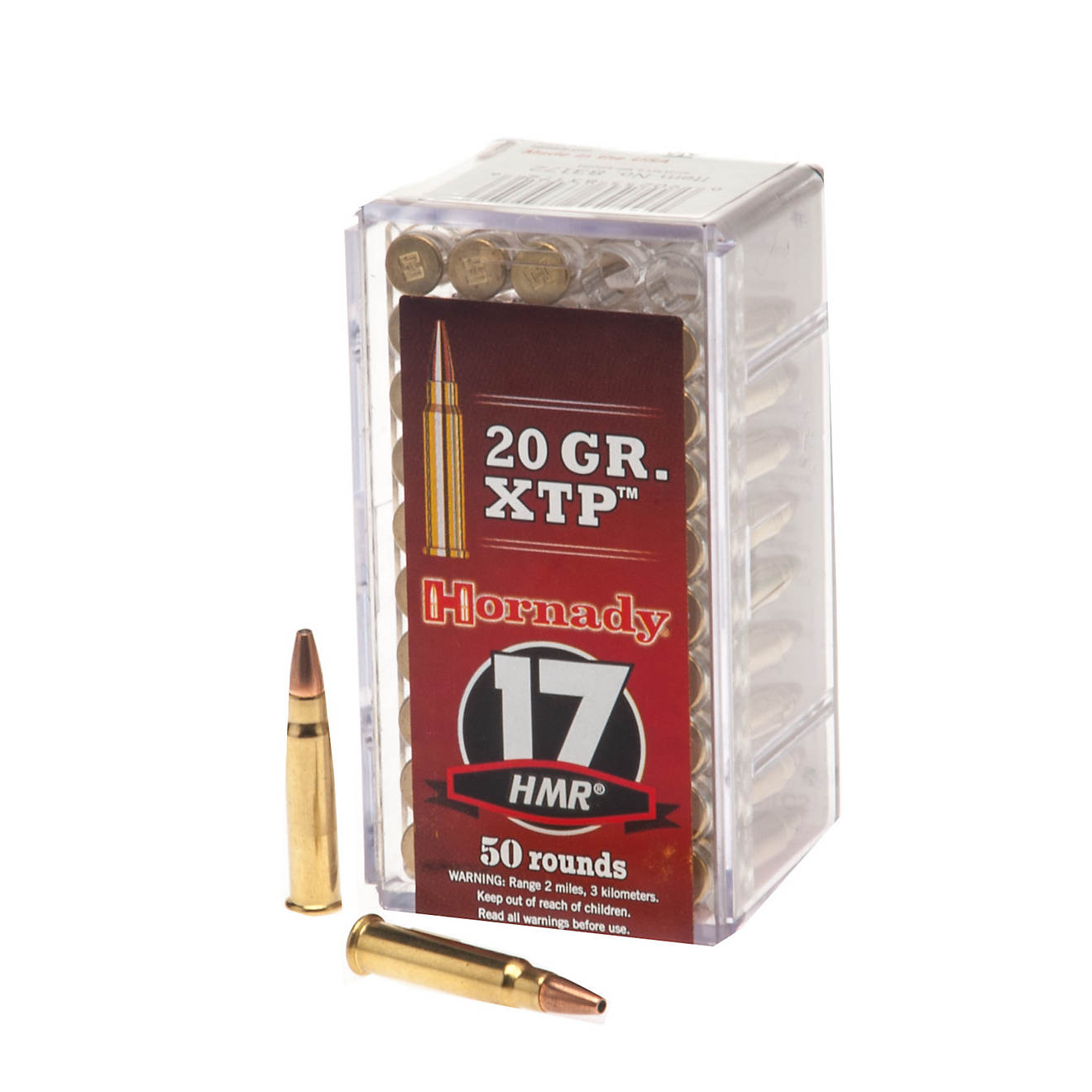 Hornady HP XTP .17 HMR 20-Grain Rimfire Rifle Ammunition - 50 Rounds                                                             - view number 1