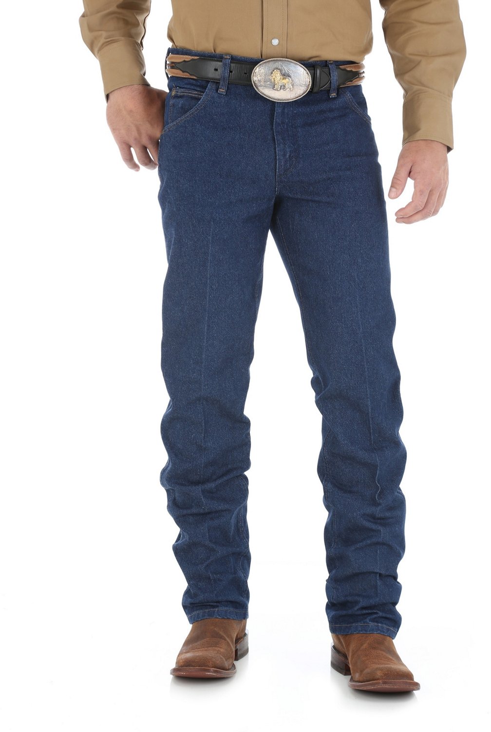 Wrangler® Five Star Premium Denim Regular Fit Jean in Lt Stonewash