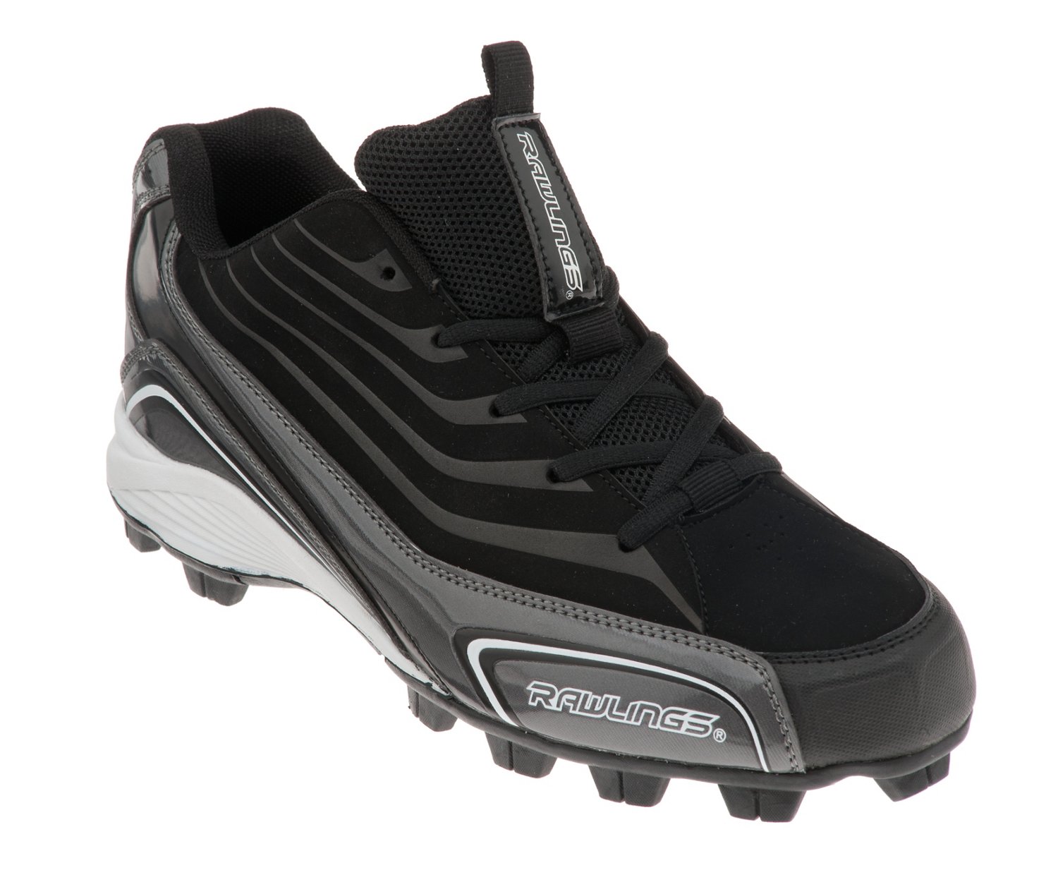 Rawlings® Men's Clutch Low Baseball Cleats - view number 2