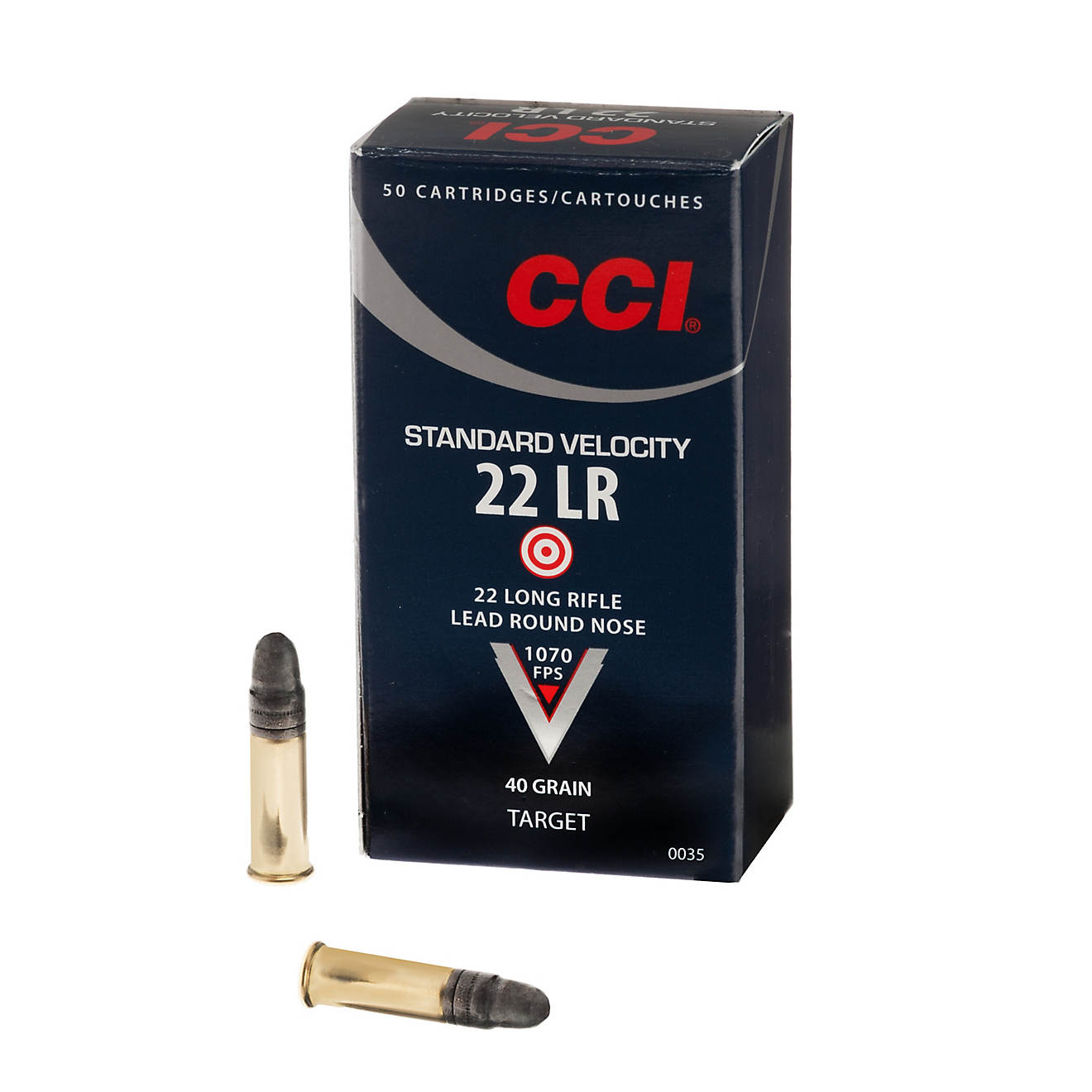 CCI Standard Velocity .22 LR Caliber 40-Grain Rimfire Ammunition - 50 Rounds                                                     - view number 1