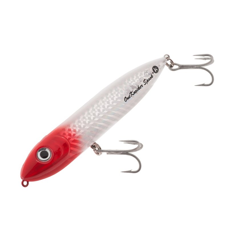 Heddon One Knocker Spook 4-1/2" Topwater Bait Red - Salt Water Hard Baits at Academy Sports