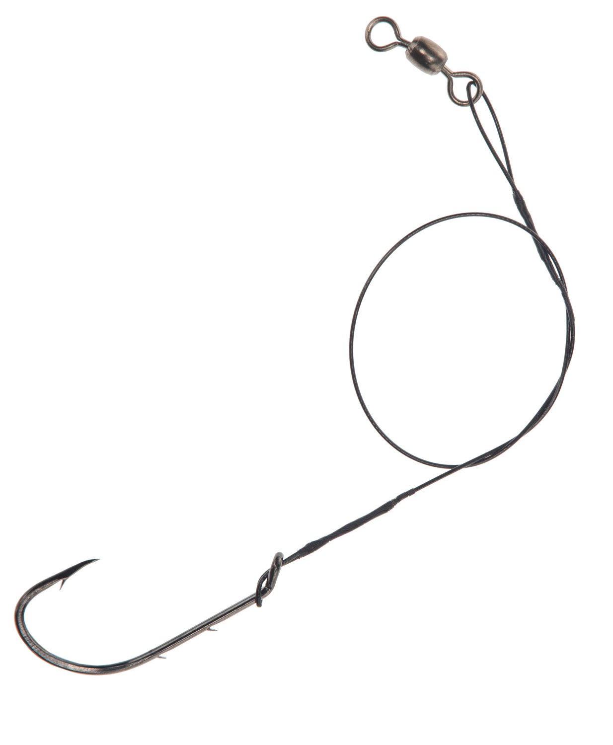 Eagle Claw Lazer Sharp Saltwater Snelled Nylawire Single Hooks 5-Pack