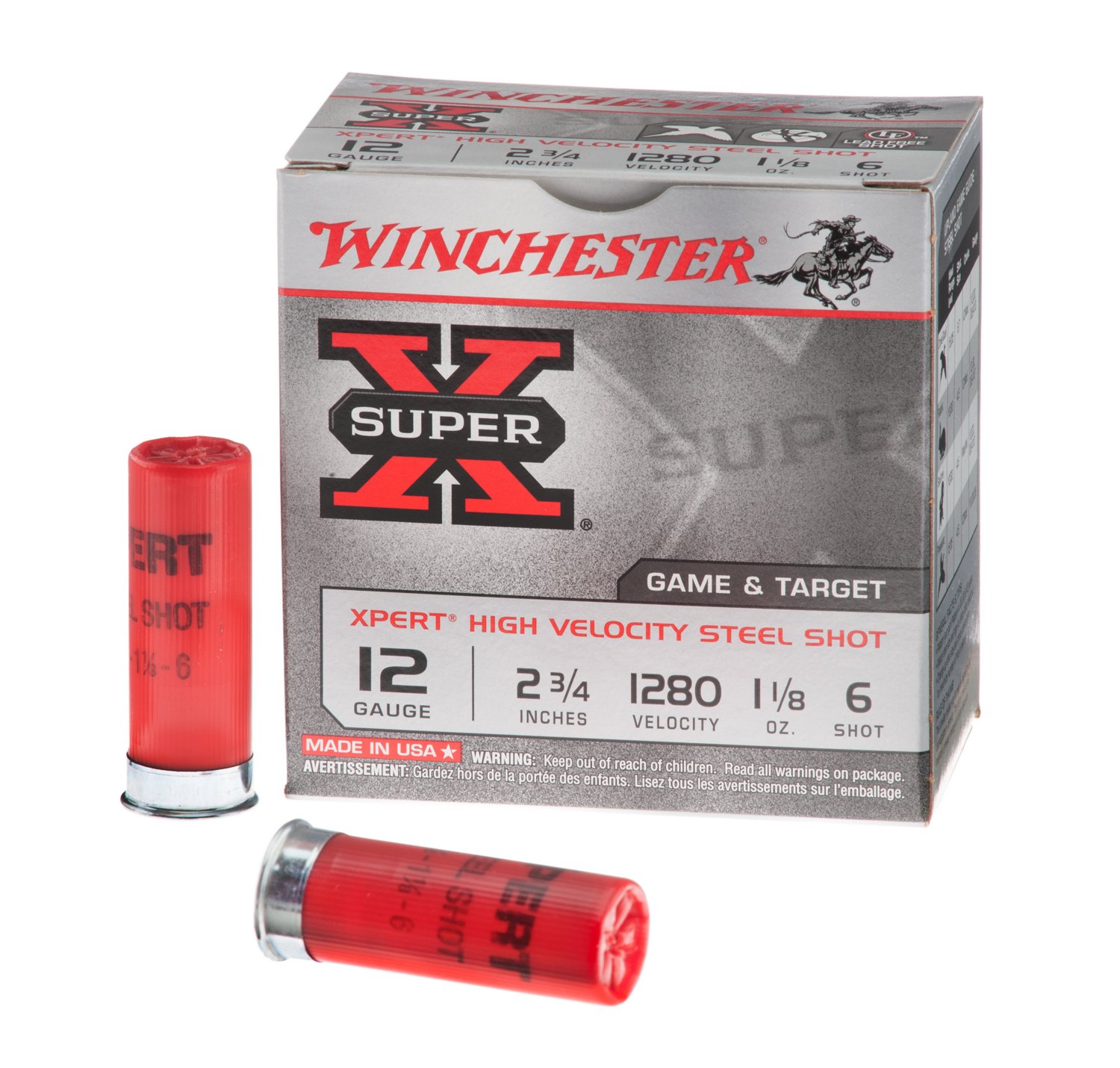 Winchester Xpert Hi-Velocity Game and Target Steel Shotshells