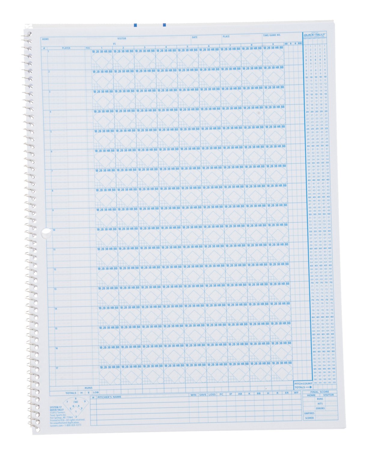 Academy Sports + Outdoors System-17 Scorebook for Baseball and Softball                                                          - view number 2