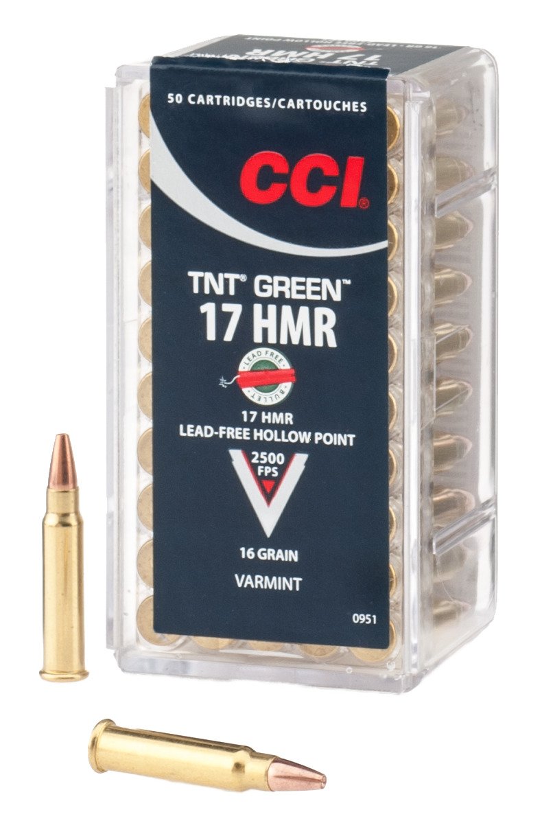 CCI® TNT Green .17 HMR 16-Grain Hollow-Point Rimfire Rifle