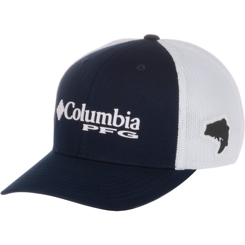 Columbia Sportswear Men's PFG Mesh Ball Cap Navy Blue Bass, Small/Medium - Men's Hunting/Fishing Headwear at Academy Sports