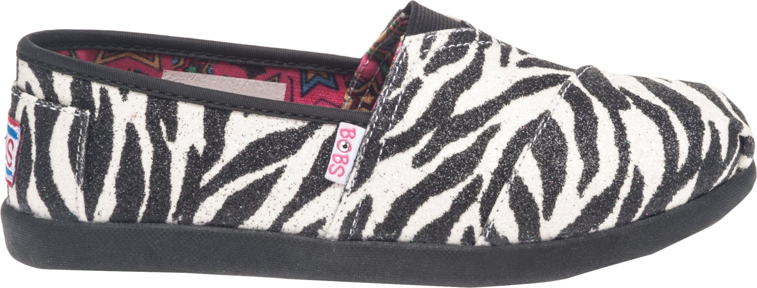 SKECHERS Girls' LIL BOBS World III Slip-On Shoes