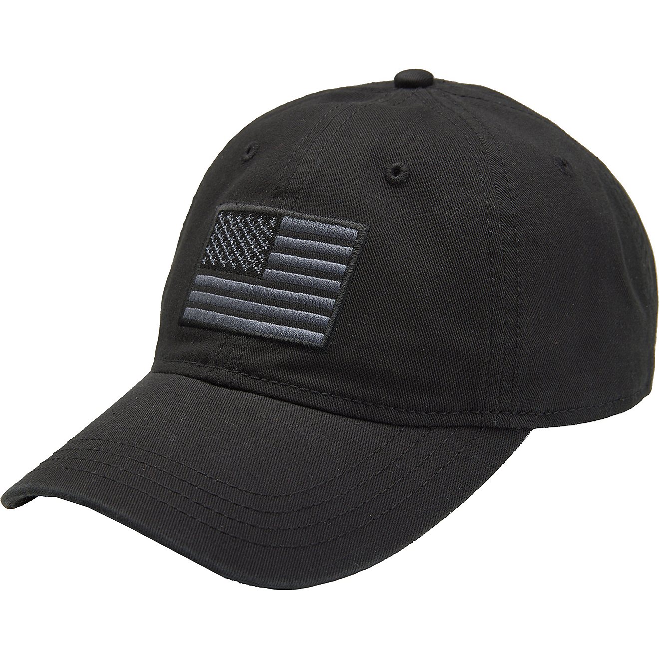 Academy Sports + Outdoors Men's Tonal American Flag Solid Twill Hat                                                              - view number 1