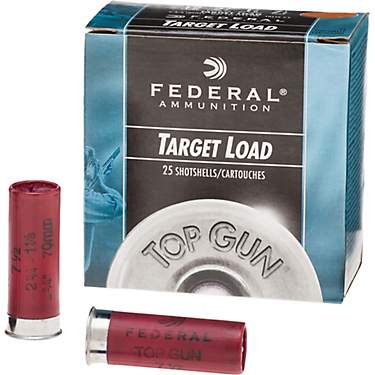 Federal Premium Top Gun Target 12 Gauge 7.5 Shotshells - 25 Rounds                                                              