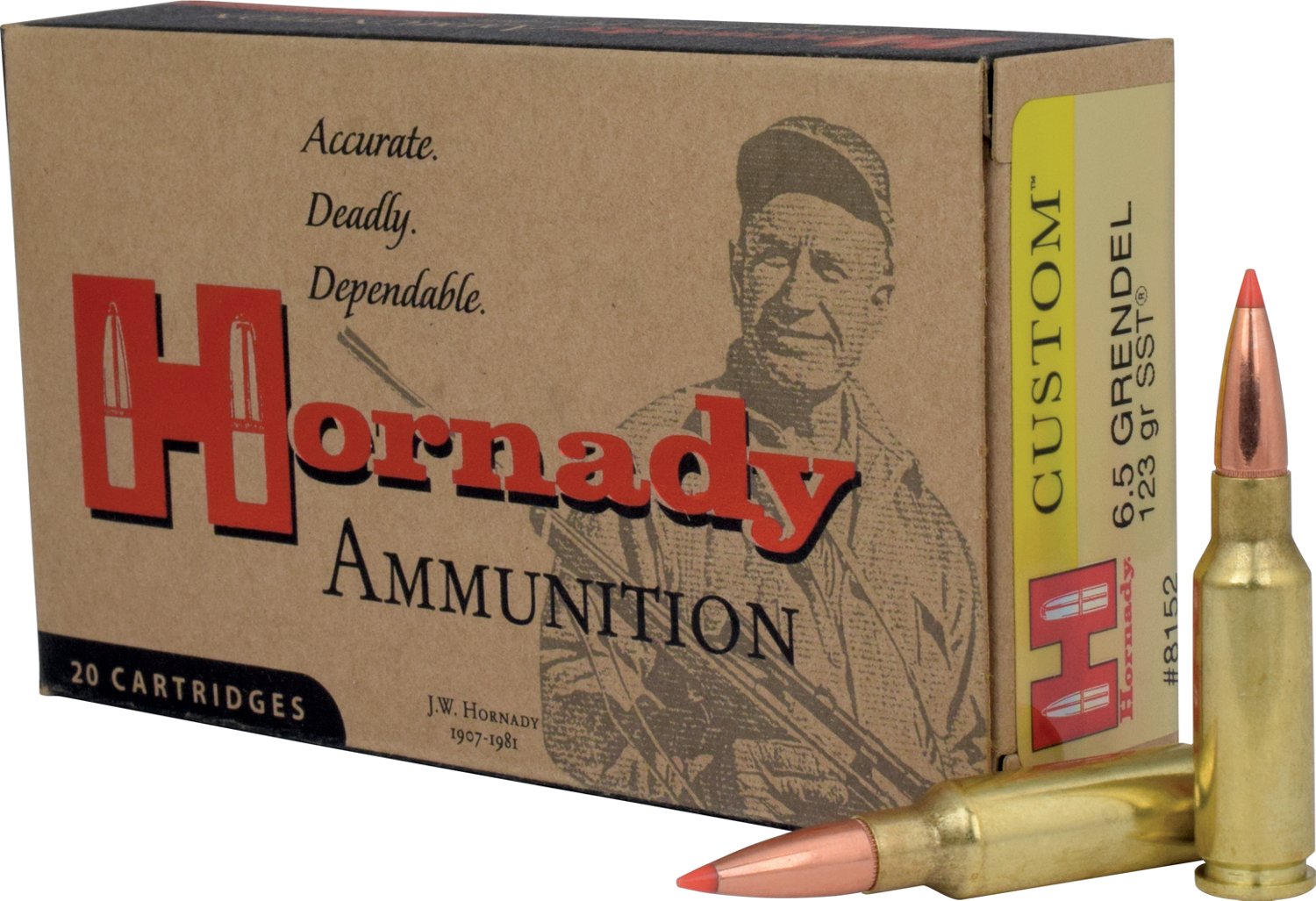 Hornady SST® 6.5 mm Grendel 123-Grain Rifle Ammunition - 20 Rounds