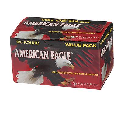 American Eagle 9mm Luger 115-Grain Centerfire Pistol Ammunition - 100 Rounds