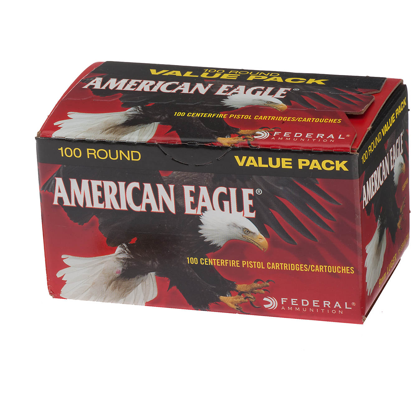 American Eagle 9mm Luger 115-Grain Centerfire Pistol Ammunition - 100 Rounds                                                     - view number 1