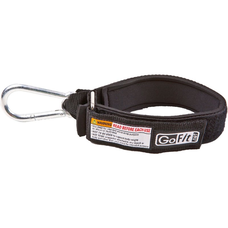 GoFit Tube/Band Ankle Strap with Carabiner Black - Hand Exer. Equip. at Academy Sports