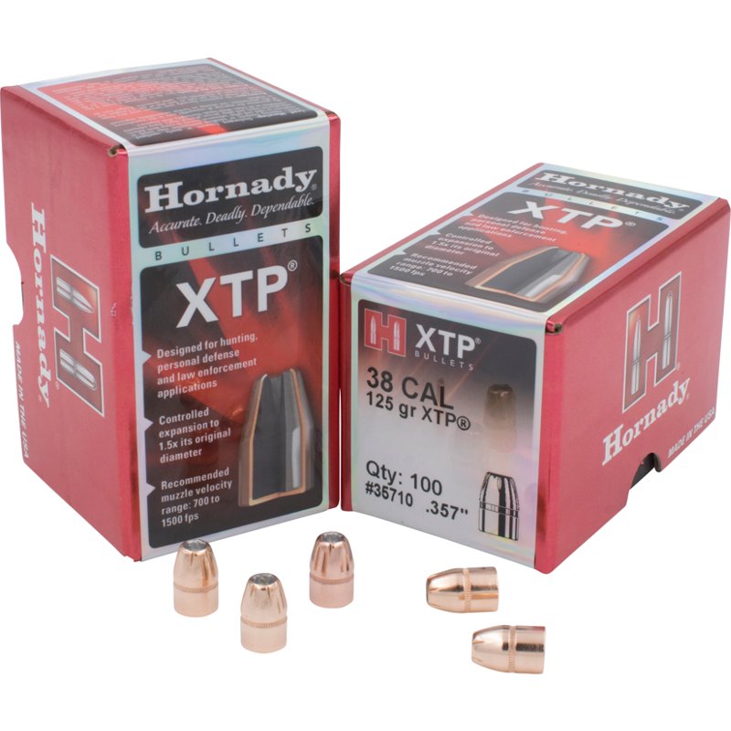 Hornady XTP Pistol Bullets - 125 Grain - .357 dia. - 100 count