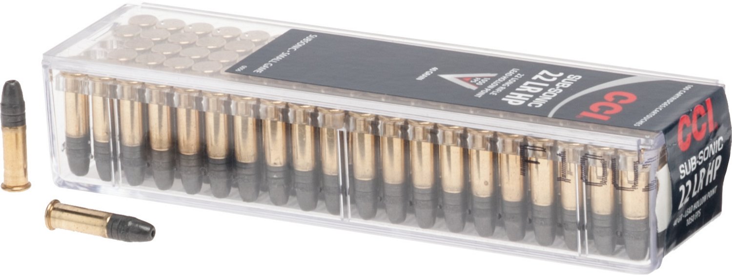 CCI .22 LR 40-Grain Subsonic Lead Hollow-Point Rimfire Ammunition - 100 Rounds                                                   - view number 1 selected