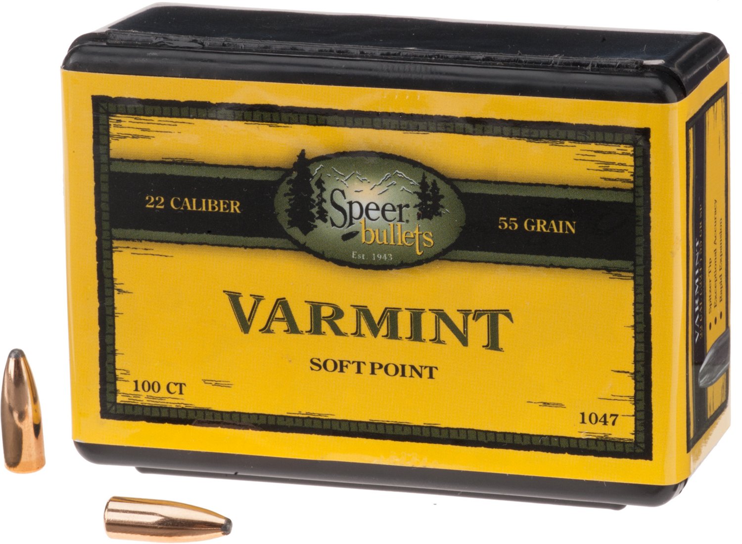 Speer .22 55-Grain Varmint Soft-Point Bullets
