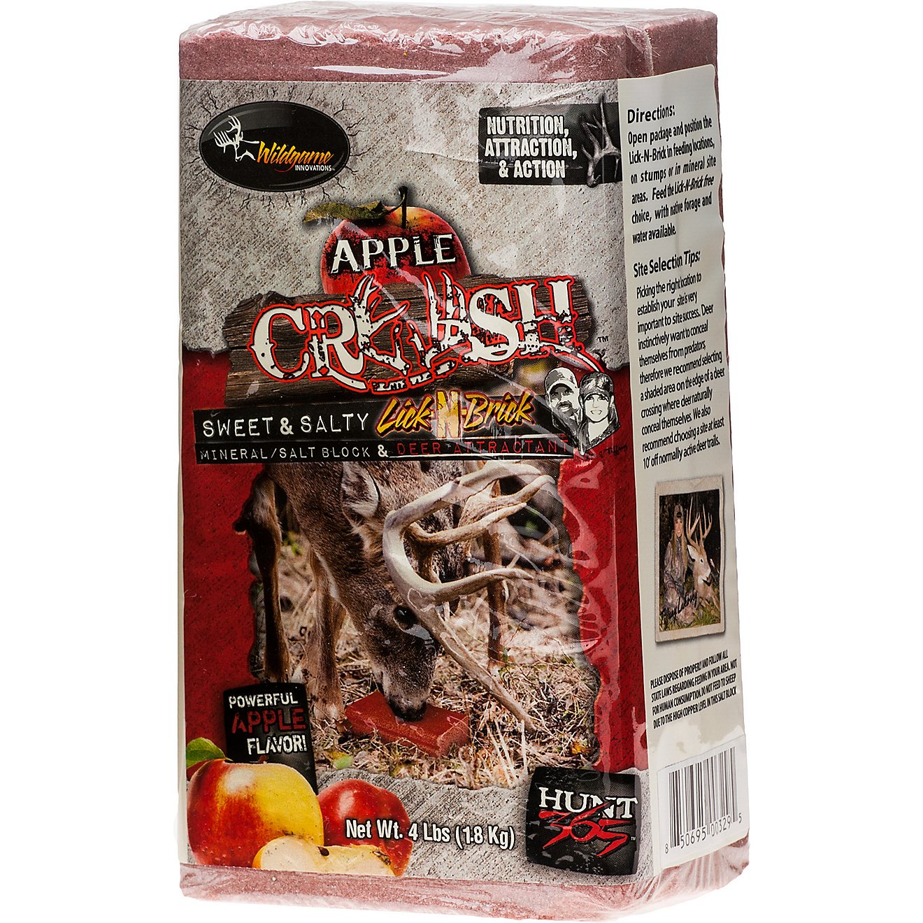 Wildgame Innovations Apple Crush 4 lb. Mineral Salt Block                                                                        - view number 1