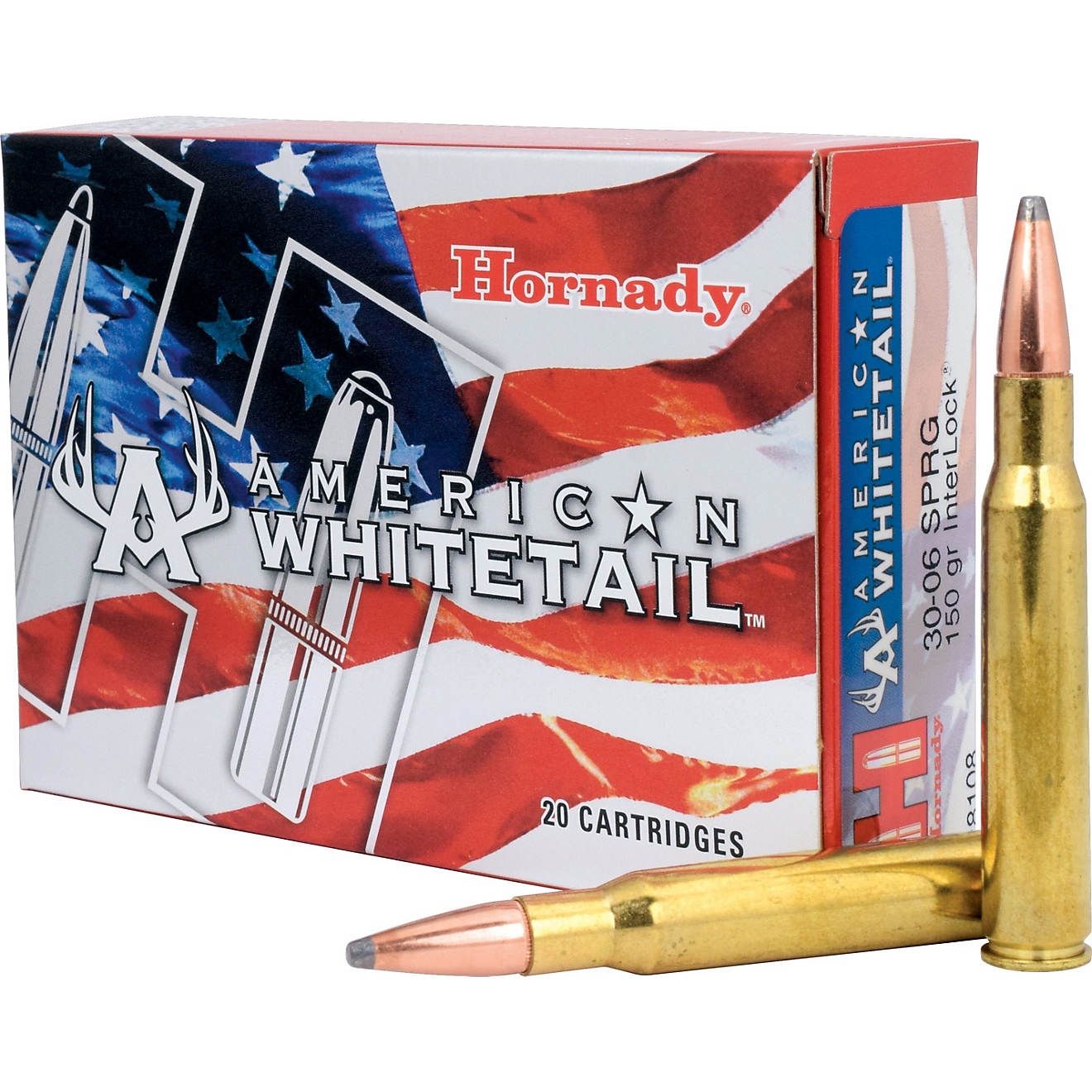 Hornady InterLock SP American Whitetail .30-06 Springfield 150-Grain Centerfire Rife Ammunition - 20 Rounds                      - view number 1