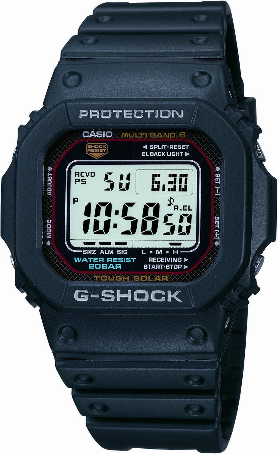 Casio Mens G Shock Atomic Solar Sports Watch Academy