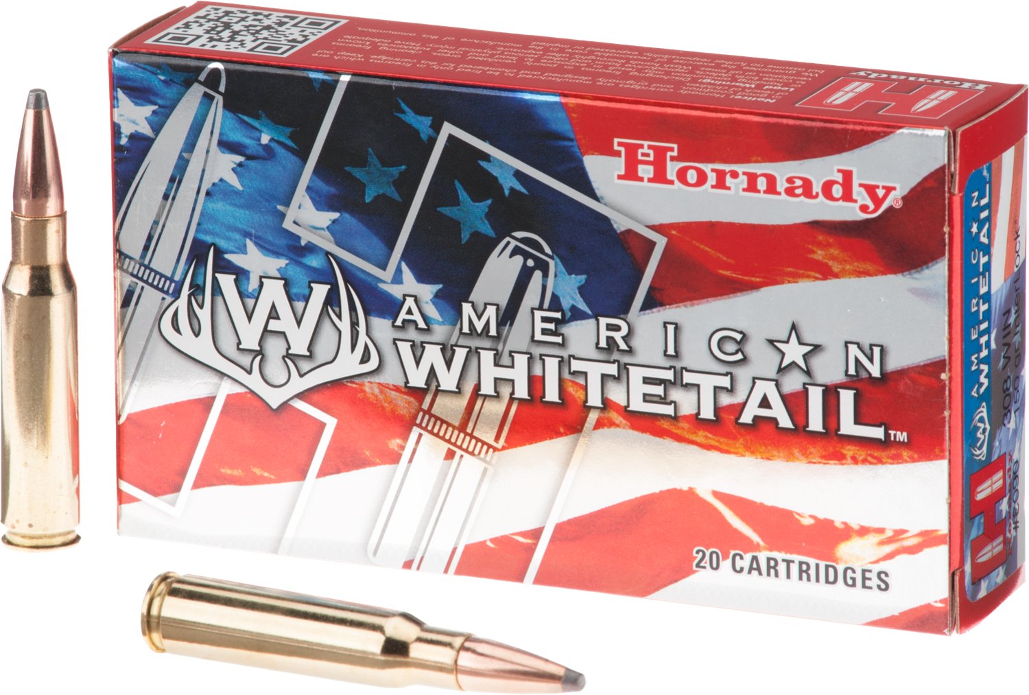 Hornady InterLock SP American Whitetail .308 Win 150-Grain Centerfire Rifle Ammunition - 20 Rounds                               - view number 1 selected