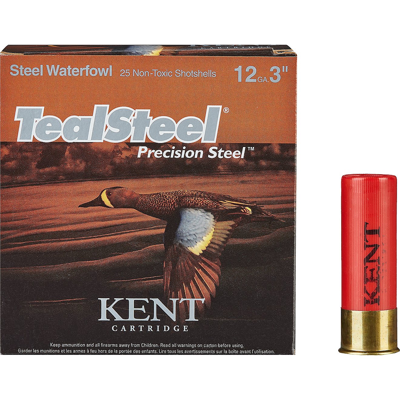 KENT TealSteel Waterfowl 12 Gauge Precision Steel Shotshells - 25 Rounds                                                         - view number 1