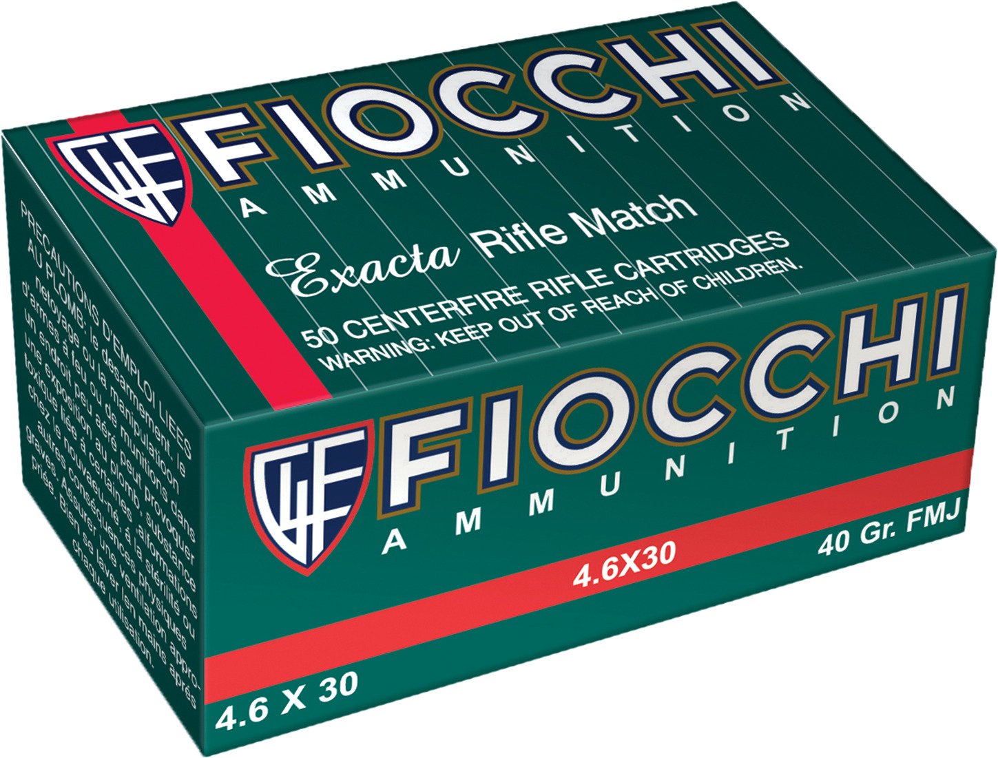 Fiocchi 4.6 x 30mm Heckler & Koch 40-Grain Centerfire Rifle Ammunition