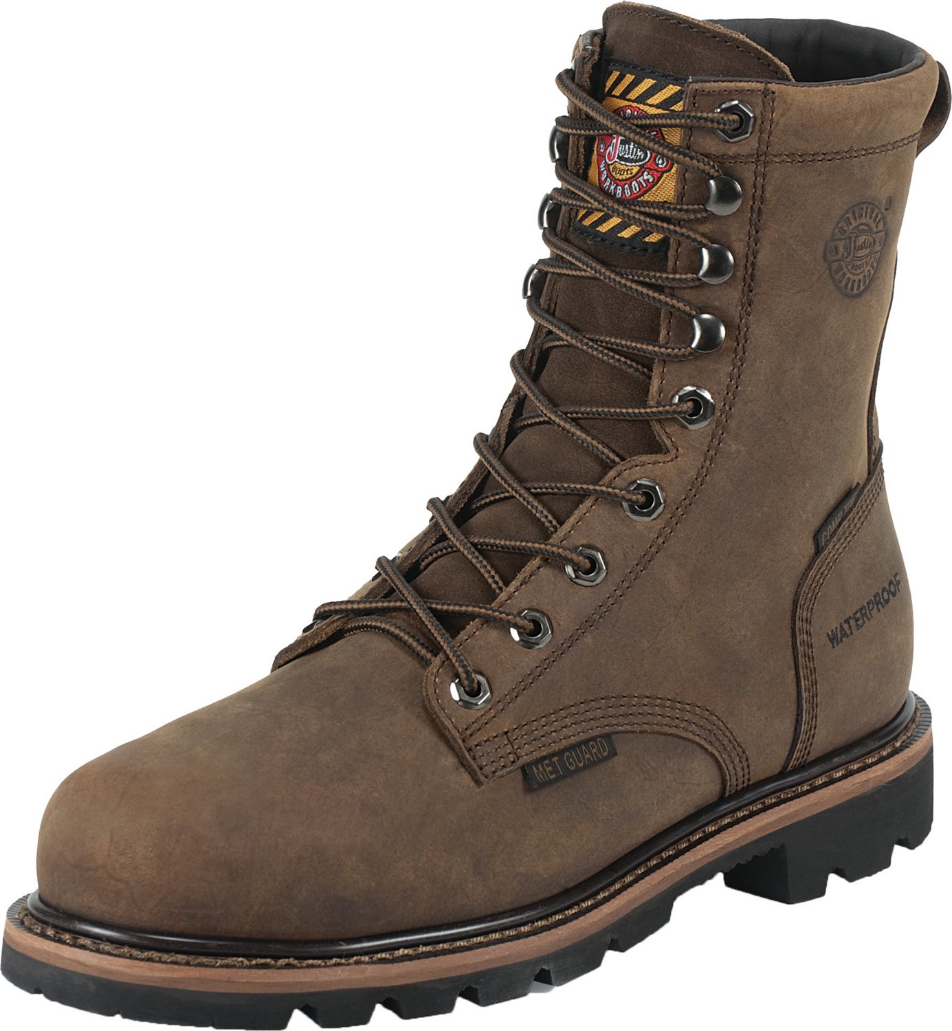 Justin Men s Wyoming EH Steel Toe Lace Up Work Boots Academy