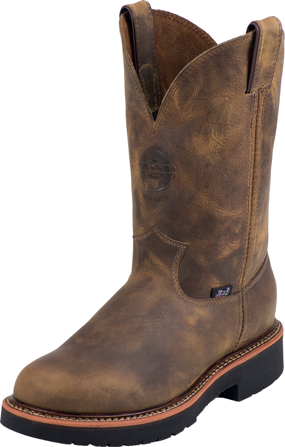 Justin Men's Rugged Gaucho EH Wellington Work Boots | Academy