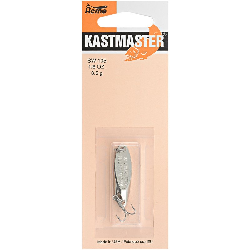 Acme Kastmaster 1/8 oz. Casting Spoon Chrome - Fresh Water Jigs And Spoons at Academy Sports