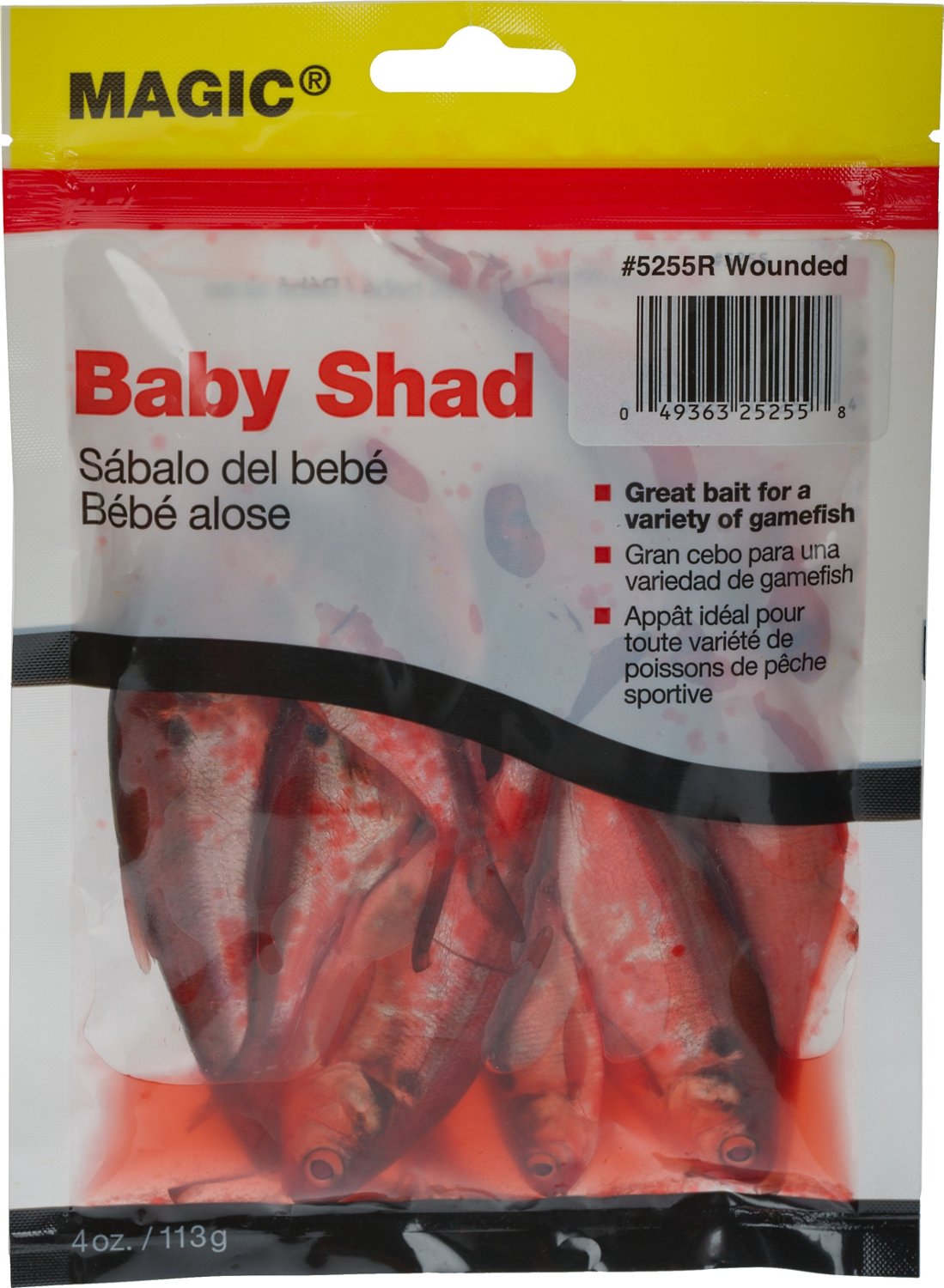Magic Fishing Bait #5256 Preserved Cut Shad 4oz Pouch-Ketch More