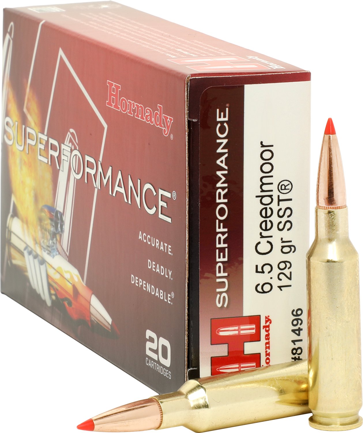 Hornady Superformance SST 6.5mm Creedmoor 129-Grain Rifle Ammunition - 20 Rounds                                                 - view number 1