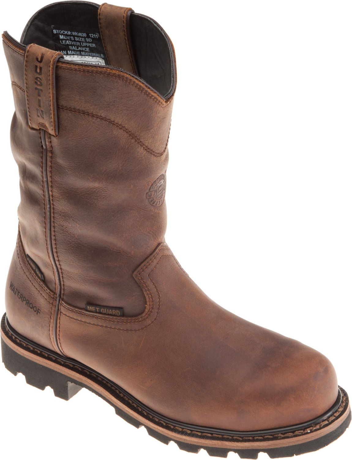 Justin Men's EH Composite Toe Wellington Work Boots                                                                              - view number 2