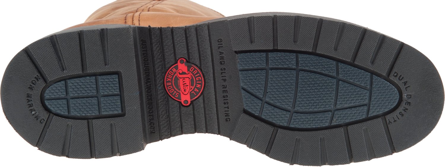 Justin Men's Rugged Aged Bark Gaucho EH Wellington Work Boots - view number 5