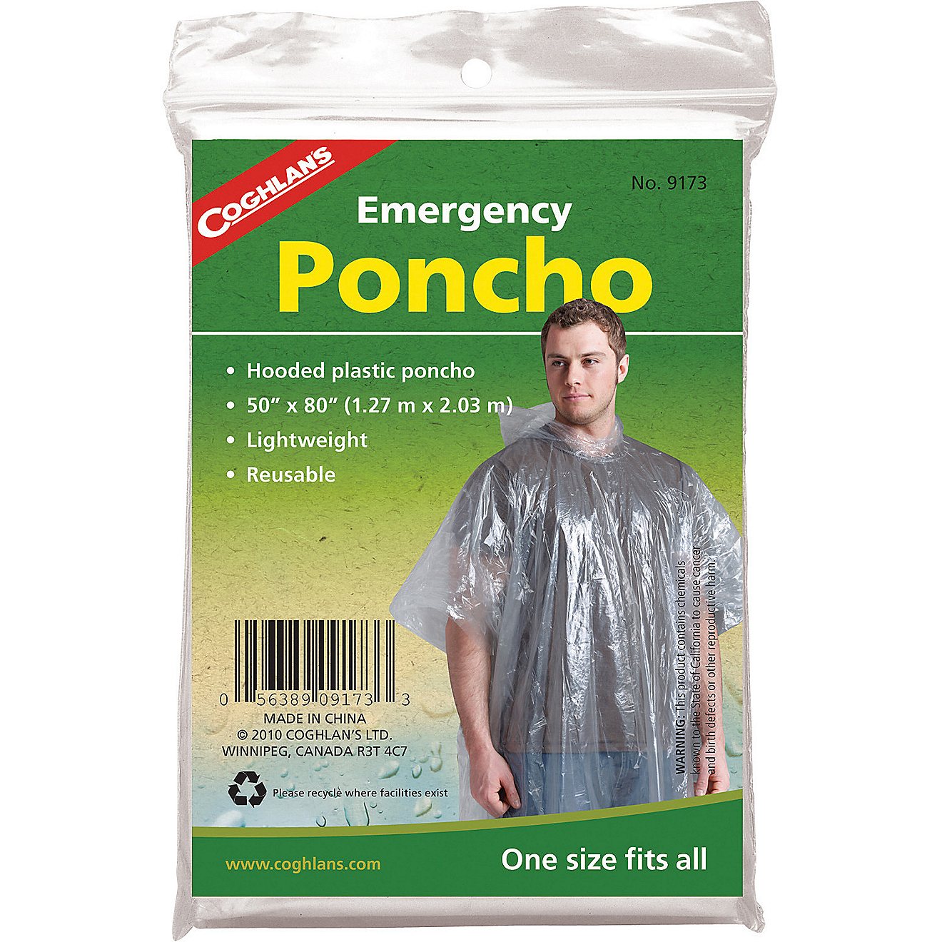 Coghlan's Adults' Emergency Poncho                                                                                               - view number 1