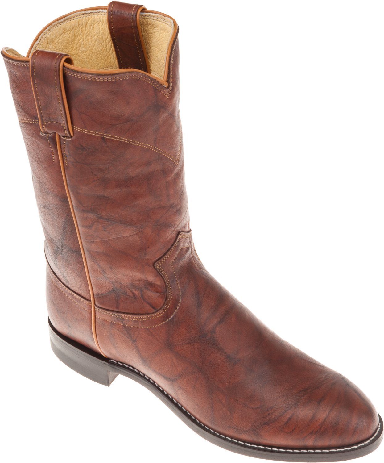 Justin Men's Ropers Marbled Deerlite Western Boots | Academy