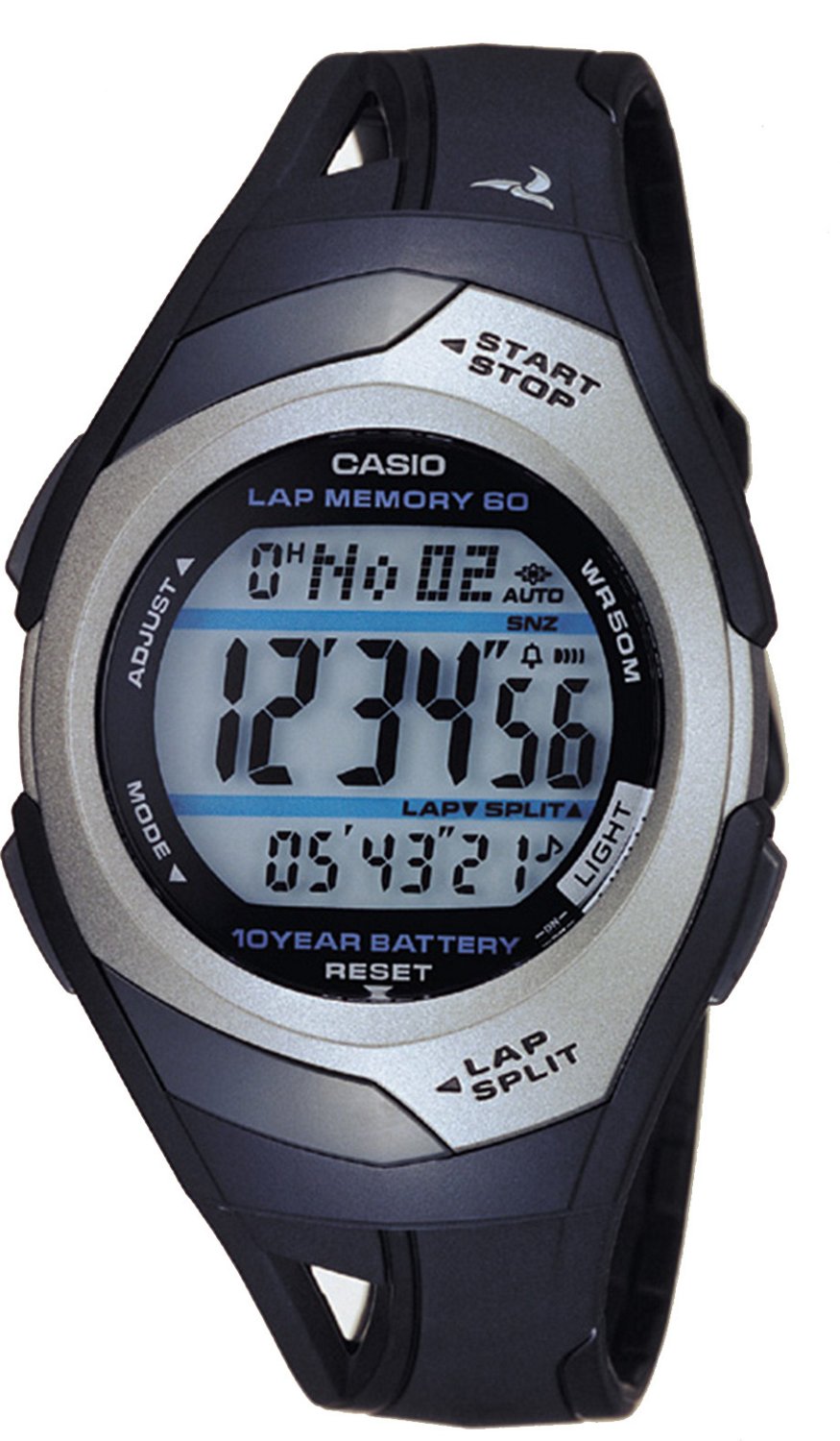 Casio Men s 60 Lap Sport Running Watch Free Shipping at Academy