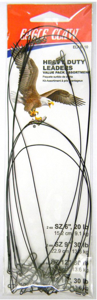 Eagle Claw Steel Leaders 10-Pack                                                                                                 - view number 1