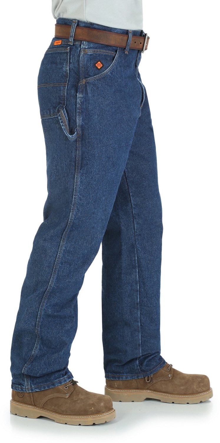 Wrangler Mens Riggs Fire Resistant Relaxed Fit Carpenter Jean Academy 4642