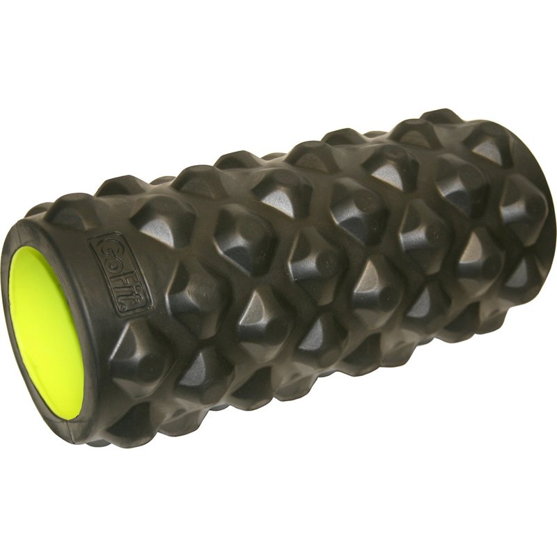 GoFit Extreme 13" Massage Roller Black/Bright Blue - Exercise Accessories at Academy Sports