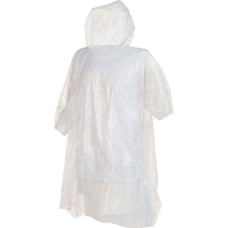 Academy Sports + Outdoors Adults' Disposable Emergency Poncho Clear - Rainwear And Umbrellas