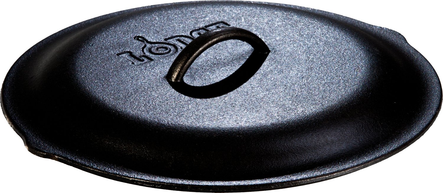 Lodge Cast Iron Deep Skillet, 12 inch & L10SC3 Cast Iron Lid, 12-inch