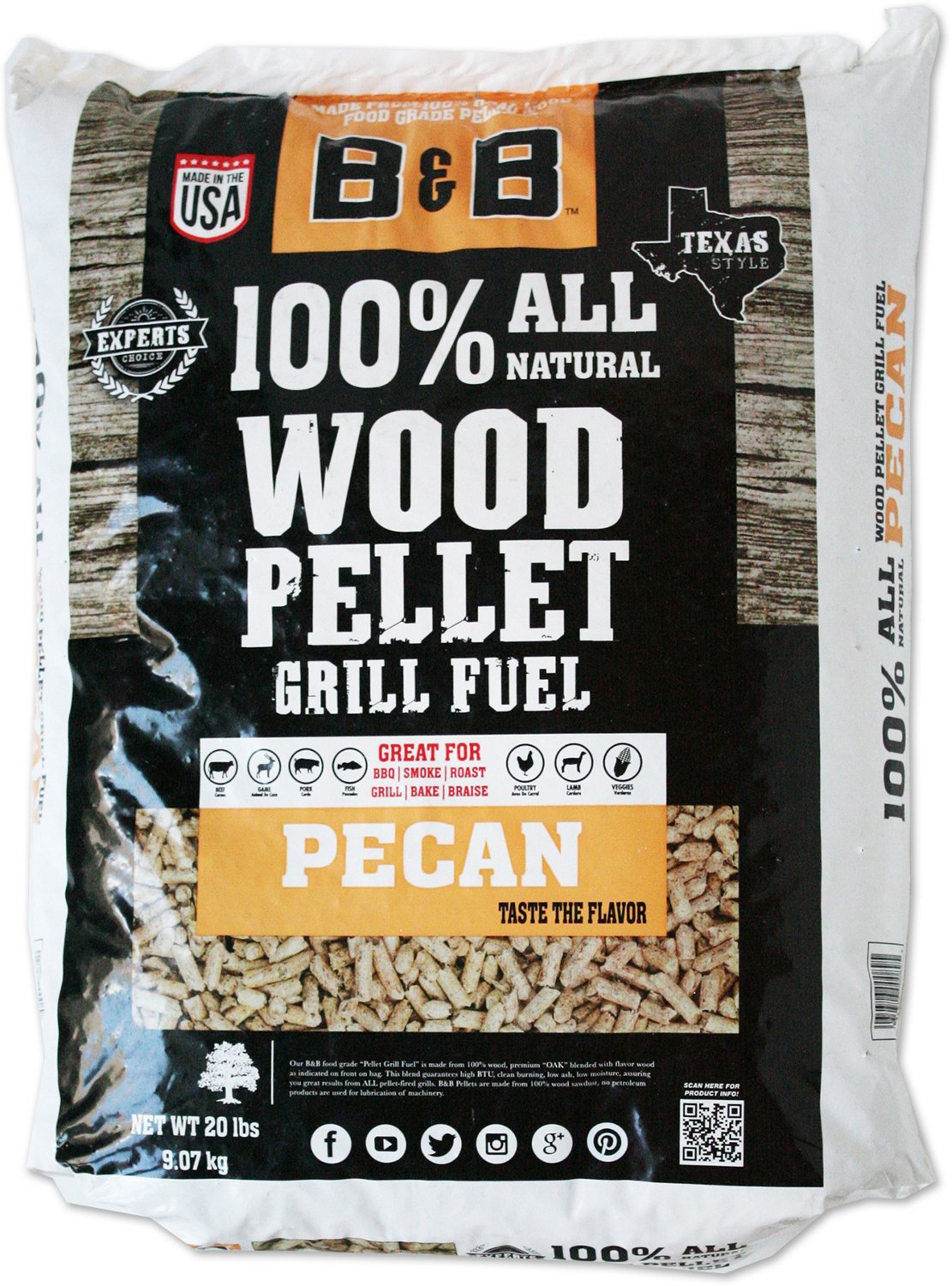 B&B Pecan Grill Fuel Pellets | Academy