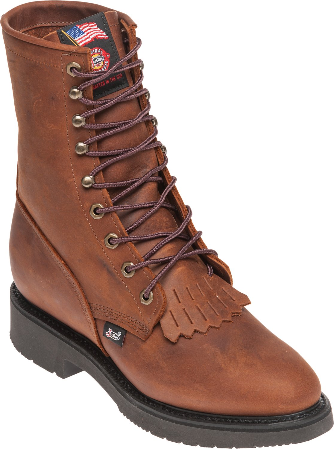 Justin Men s Double Comfort EH Lace Up Work Boots Academy