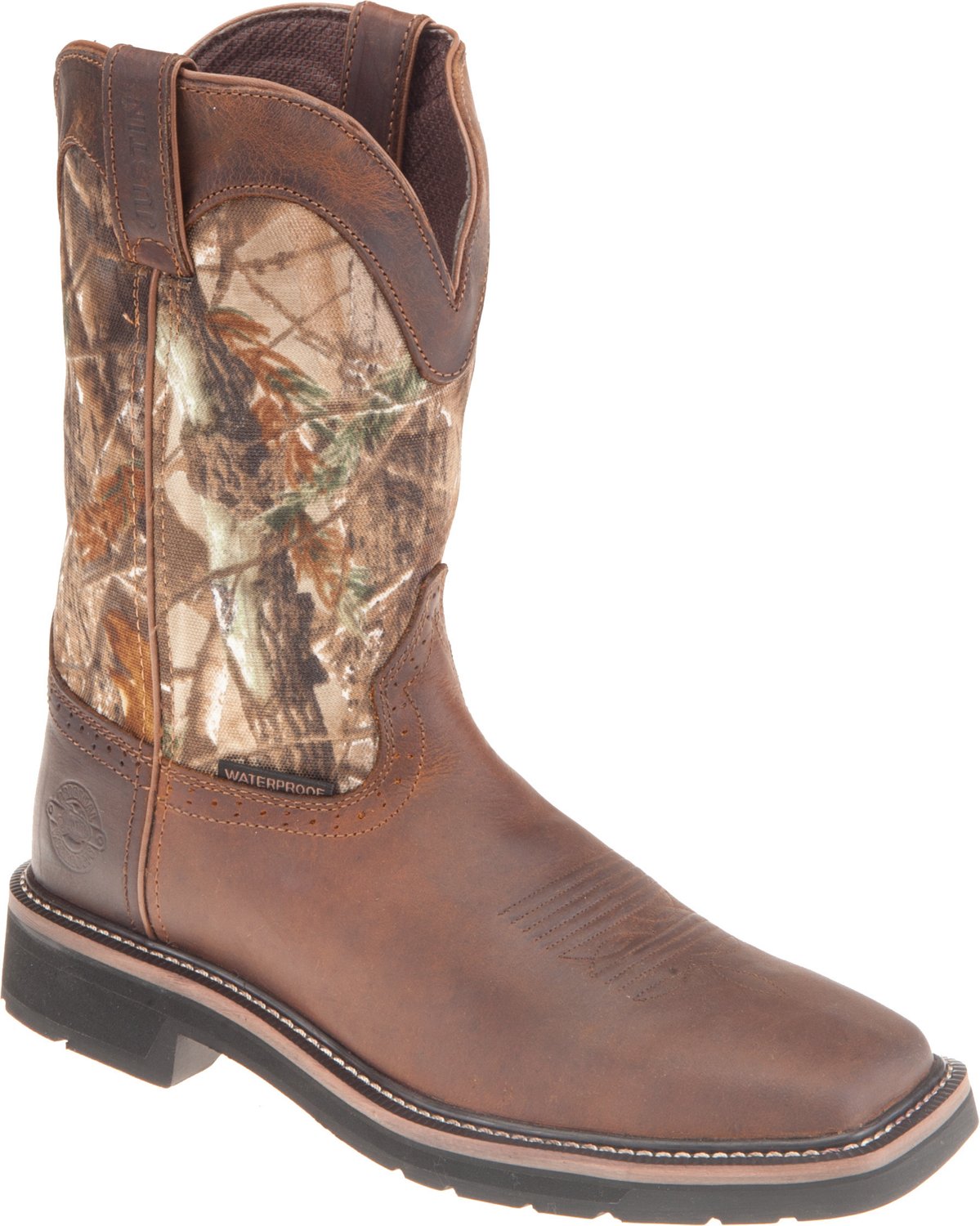 Justin Men's Rugged Cowhide Waterproof Wellington Work Boots - view number 2